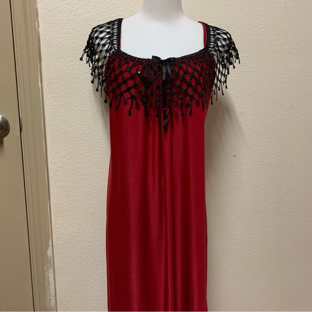Red sleep dress nightgown sexy dress size medium